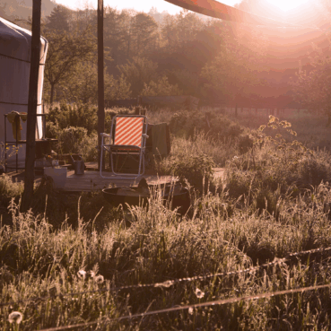 Jurtenleben mit Blick in die Natur – Wohnen in der Jurte